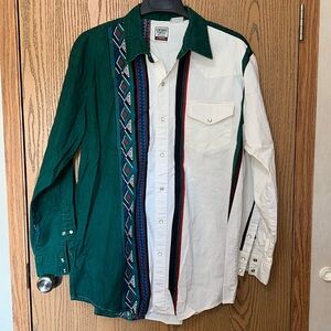 Vintage 90s pearl snap- cowboys turtle association by roper